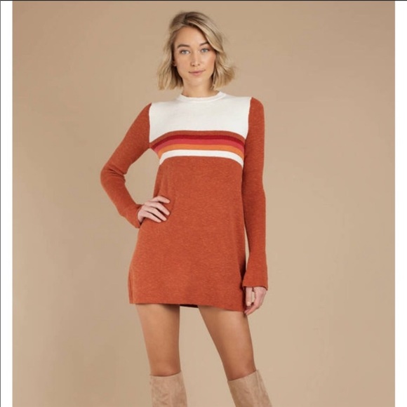 free people colorblock sweater dress